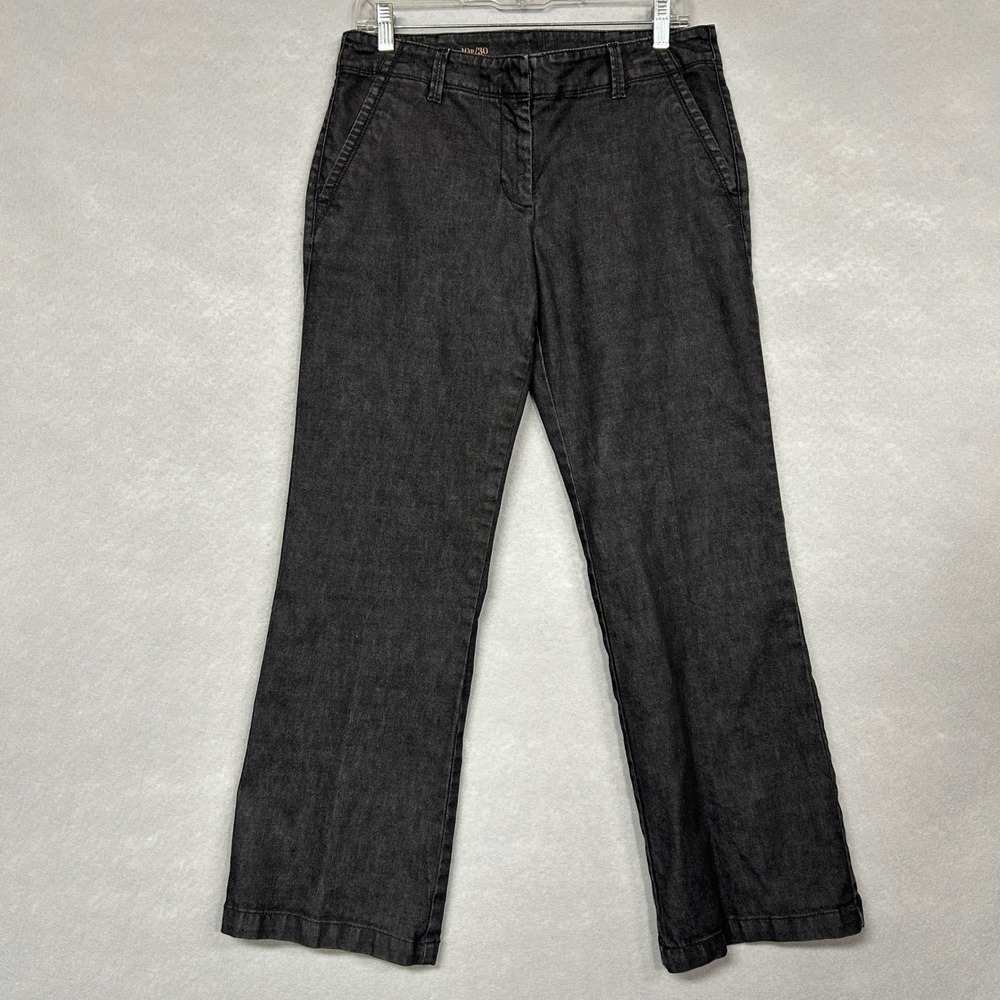 Talbots Women 10P Heritage Signature Boot Jeans Black Denim Stretch Pockets